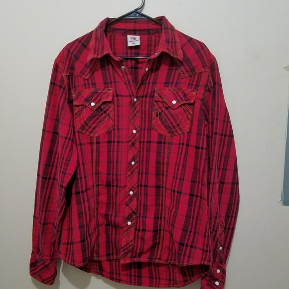 true religion flannel shirt